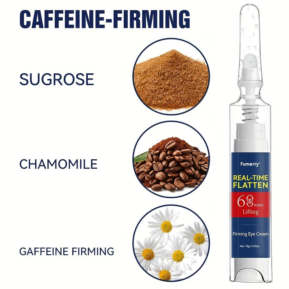 Caffeine Instant Tightening & Wake-Up Eye Cream, Firming Eye Gel, Smoothing, Tightening & Lifting, Deeply Nourishing & Hydrating Eye Skin, Eye Care, Fumorry