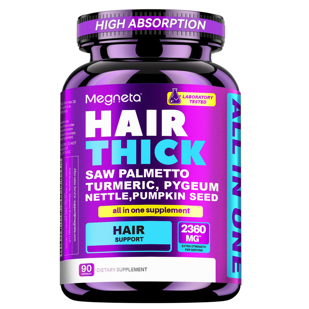 90 Counts Hair Supplements for Women | Makes Healthy Hair, Skin Radiance, Nail Strength, Antioxidant & Overall Beauty | Contains Biotin, Multivitamin, Collagen, Keratin & Saw Palmetto & Curcumin - Gut & Stomach Friendly Formula, 1-Month Supply