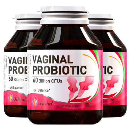 Probiotics for Women 60 Billion CFU 30 Capsules for pH Balance, Yeast Balance, Vaginal Flora & Feminine Health with Cranberry Extract, Vegan-Friendly Daily Supplement