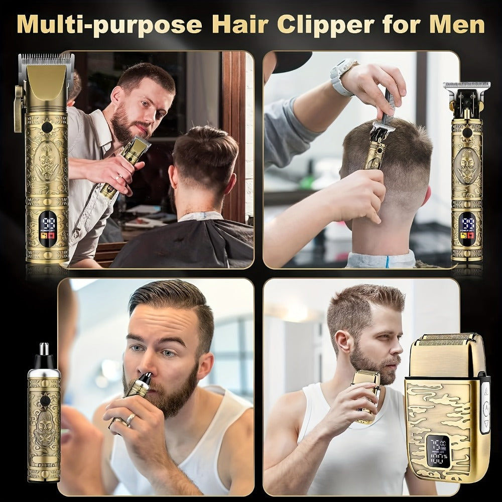 Aqwiopr Wireless Hair Clippers And Trimmer Kits - an Ideal Present for Men'S Grooming