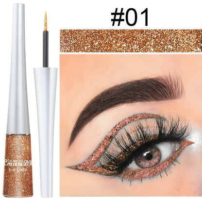 Glitter Liquid Eyeliner Set 16 Colors Sparkling Eye Liner Kit Waterproof Long Lasting Party Stage Festival Makeup Beauty Tool
