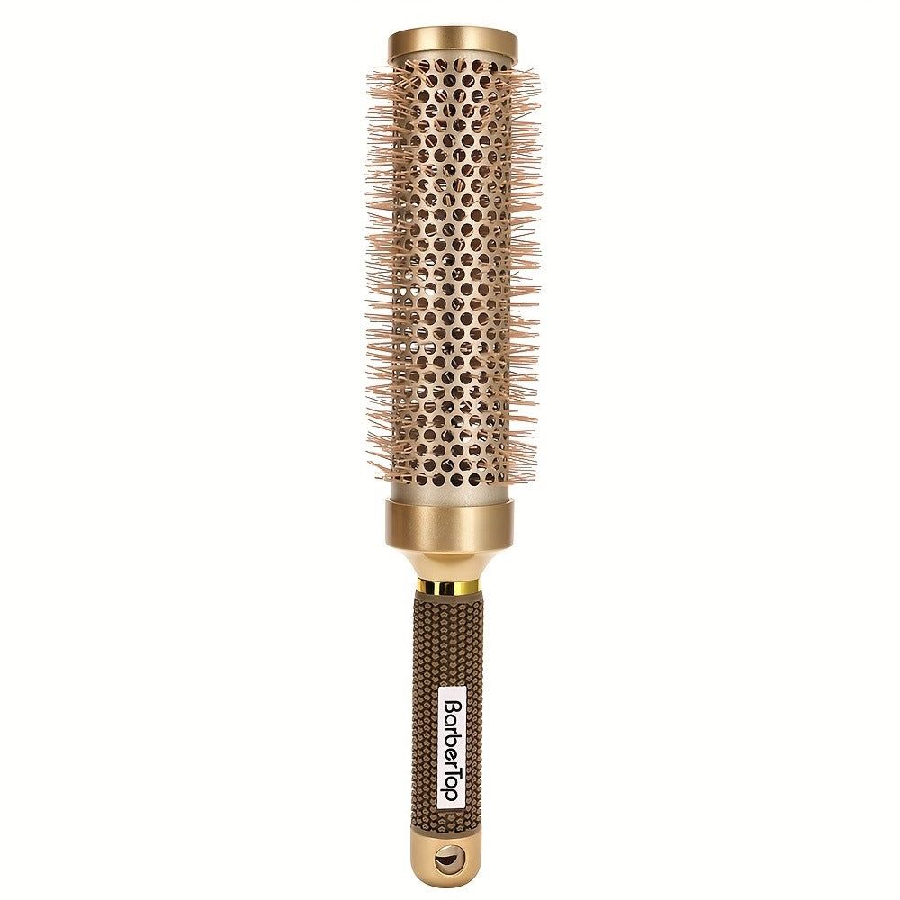 1 Extended Women's Styling Roller Comb, A High-temperature Resistant Professional Round Hair Brush with Nano Thermal Ceramic And Ion Technology, Suitable for Voluminous Bangs And Wavy Curls, Curling Styling Tool (extended Version)
