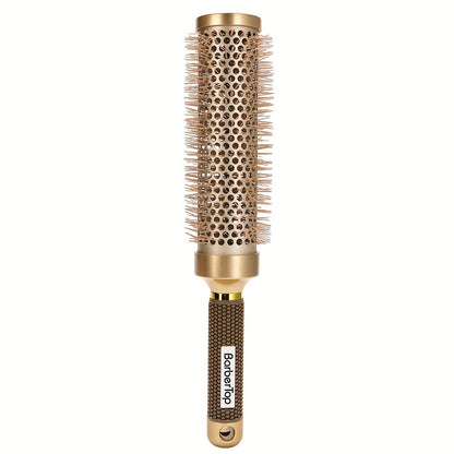 Round Hair Brush Nano Ceramic Ion Professional – Heat Resistant Styling Roller Comb for Voluminous Bangs, Wavy Curls & Blow Dry – 4 Sizes: 25mm, 32mm, 45mm, 53mm