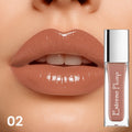 Long-Lasting Water-Gloss Lip Gloss - Moisturizing & Hydrating, Sweatproof Non-Sticky Pinkish-Shimmer Lip Gloss with Glossy Finish, Nude Pink Tint for All Light Beige Types (Light Beige to Nude) - Smooth Lip Gloss for Women, Parties, Weddings & Everyday, M