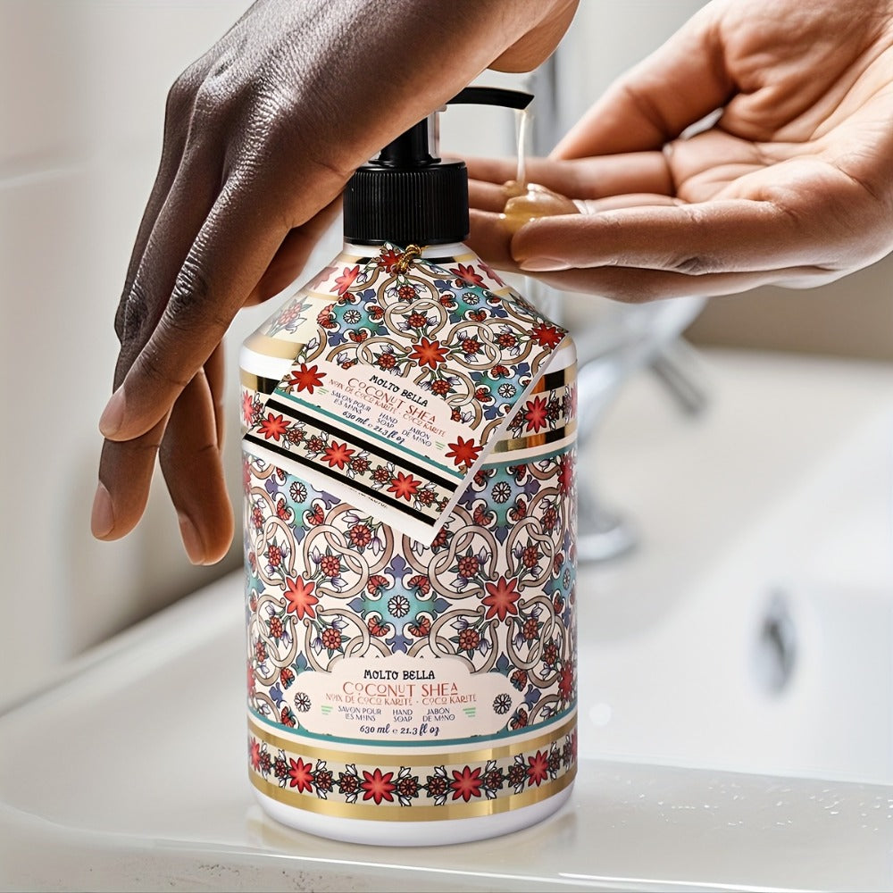 Liquid Hand Soap 2 Bottles 21.3 fl oz Each - Foaming Pump Dispenser with 5 Scents, Moisturizing Gel Formula for All Skin Types, Home Office & Travel Hand Wash