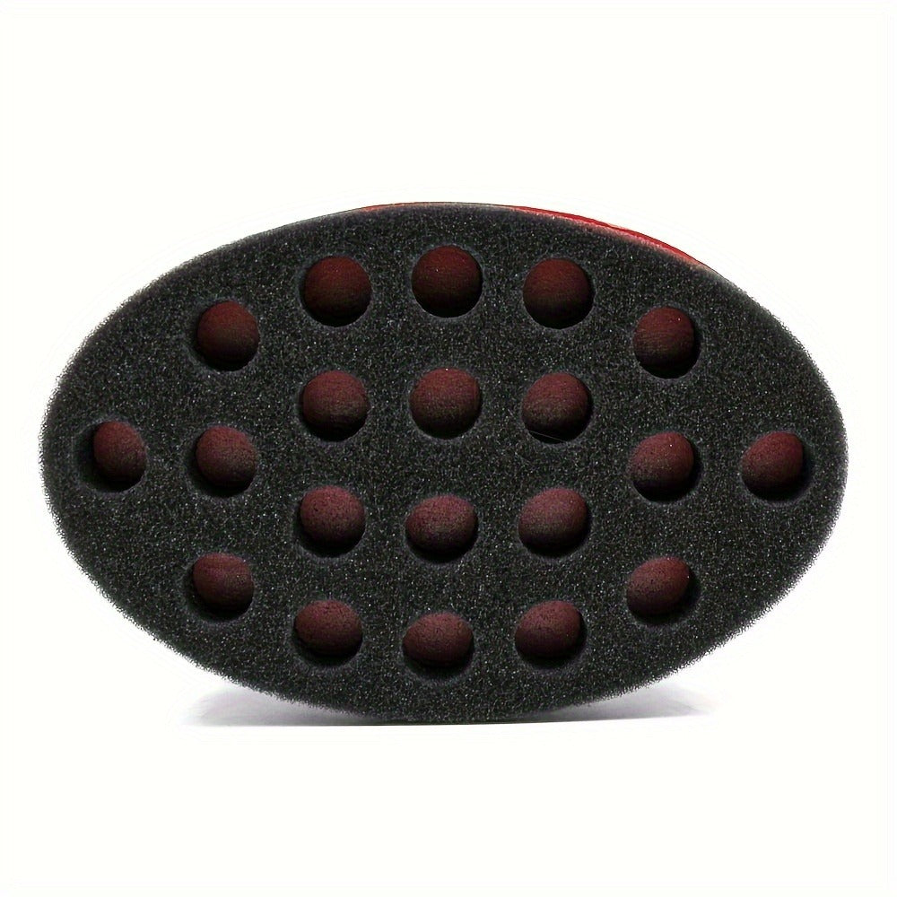 Set of 2: Sponge-Shaped Brush And Styling Comb for Short Black Hair.