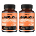 7-in-1 Supplement Containing Ashwagandha, Maca, Rhodiola Rosea, Ginseng, Etc. - Supports Stress And Nerve Health - 120 Capsules(Choose 1 Or 2 Bottles)