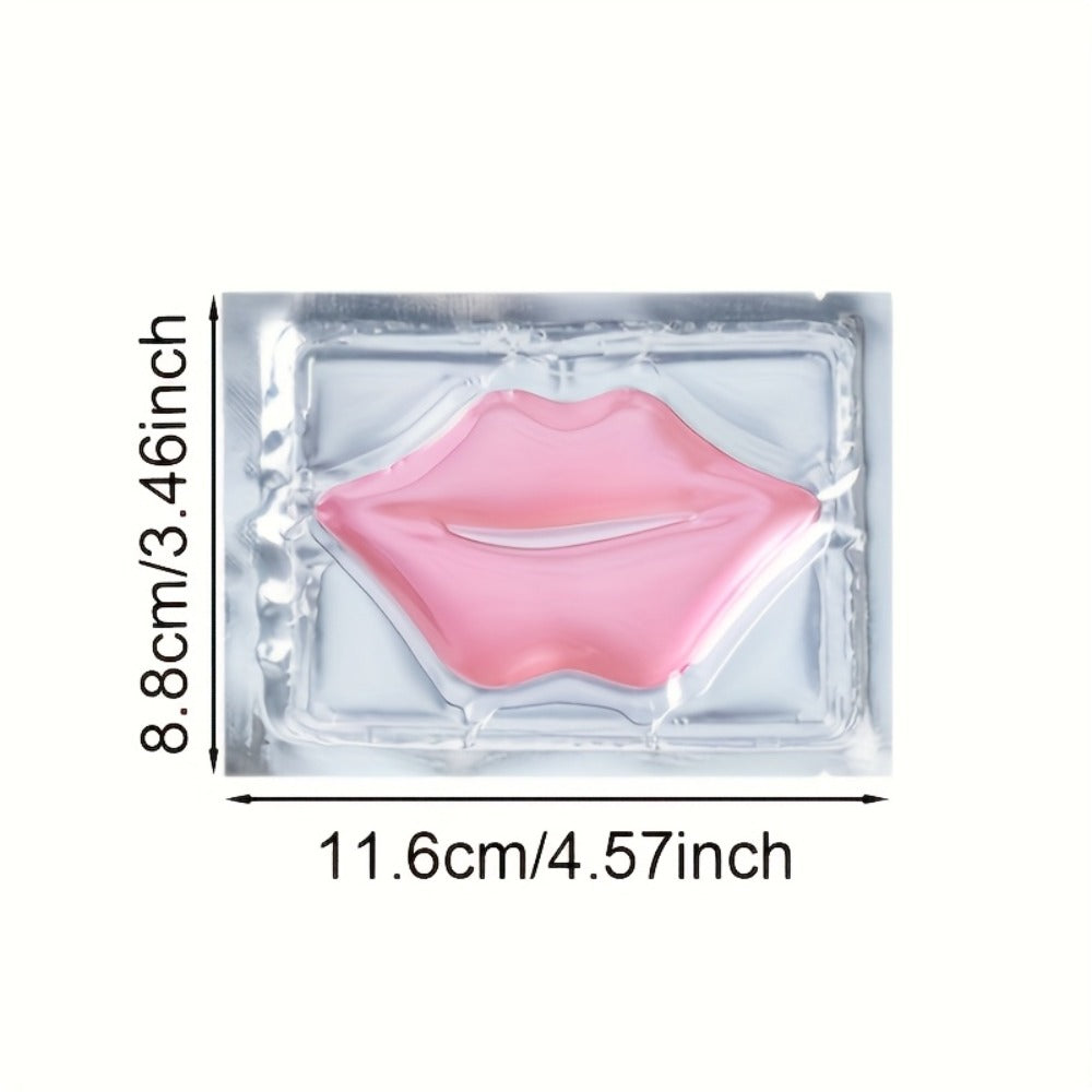 Lip Mask Hydrating Pink Moisturizing Nourishing Overnight Lip Treatment Dry Chapped Lips Repair Gentle for All Skin Types Women Gift 15pcs