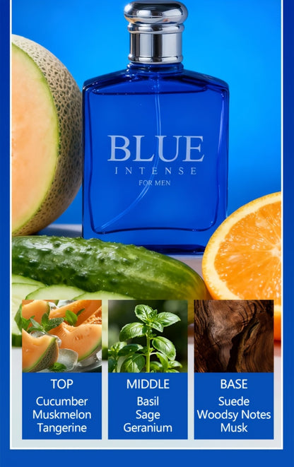 Cologne Gift Set for Men Fresh Eau de Toilette + After Shave 2-Piece - Cucumber Muskmelon Tangerine Clean Aquatic Long Lasting Fragrance Spray Daily Wear Summer