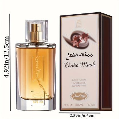 Women's Perfume Oriental Gourmand 50ml - Warm Cocoa Smooth Musk Long Lasting Fragrance, Comfortable Feminine Scent for Dates Business Daily Wear, 1.69 fl oz Gift