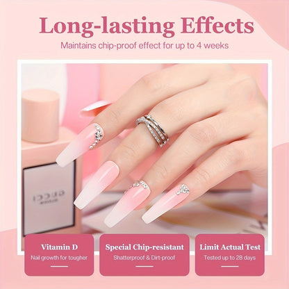 Dip Powder Nail Kit 20 Colors Glitter Pink Purple Brown - French Manicure Starter Set with Top Coat Primer Activator - Salon Quality DIY Nail Art Kit for Beginners