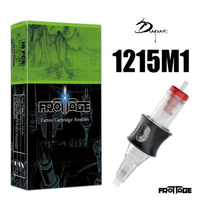 Tattoo Cartridge Needles Integrated Set High Transparency Tips Stable Assembly Round Liner Shader Curved Magnum M1 for Artists & Beginners 26 Sizes RL RS CM