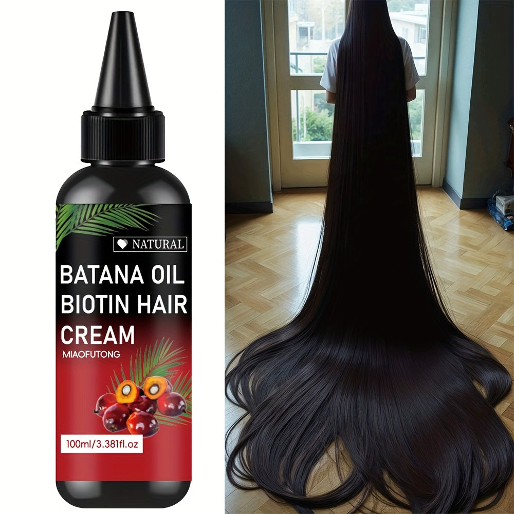 3.38oz Rosemary And Biotin Batana Hair Oil for Scalp And Hair Care, Contains Biotin, Strengthens Hair Ends, Prevents Breakage And Split Ends, Suitable for All Hair Types