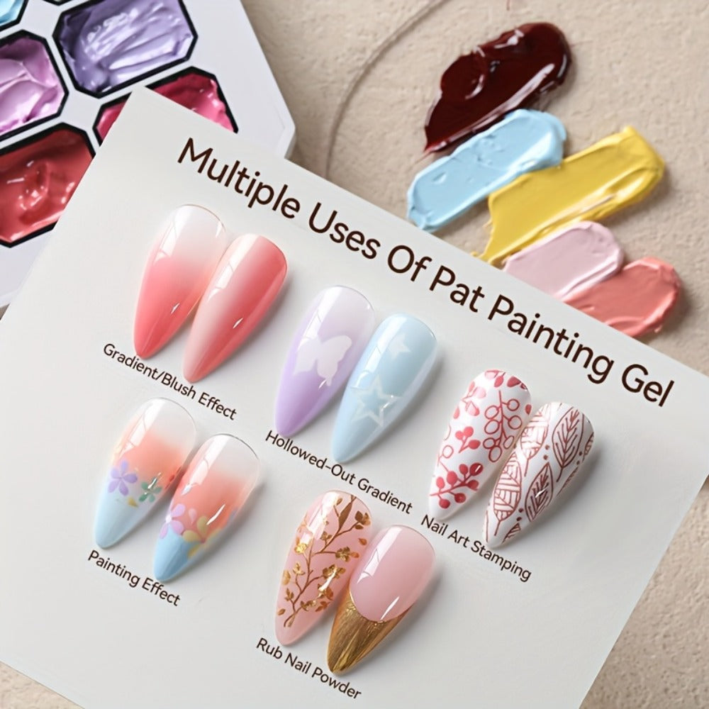UR SUGAR 4IN1 Pat Ombre Gel Nail Polish Easy Gradient Painting Gel for DIY French Nail Manicure Solid Varnishes Paint Art Gel
