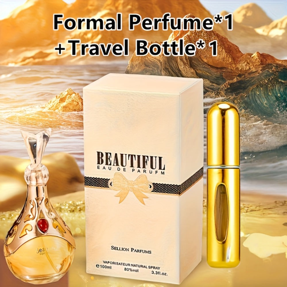 Floral Eau de Parfum for Women 100ml - Long Lasting Fruity Floral Perfume Spray | Talc-Free EDP 10-20% Concentration Refreshing Daily Fragrance Gift for Her 3.4oz