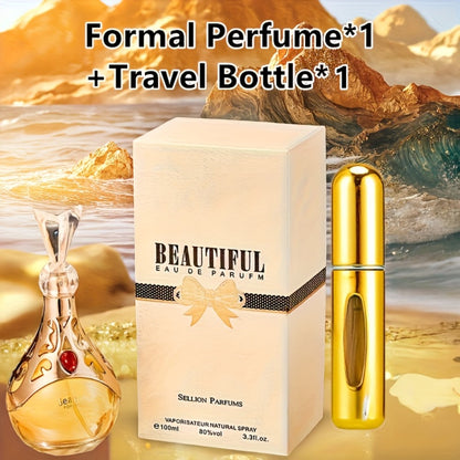 Floral Eau de Parfum for Women 100ml - Long Lasting Fruity Floral Perfume Spray | Talc-Free EDP 10-20% Concentration Refreshing Daily Fragrance Gift for Her 3.4oz