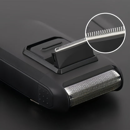 Electric Foil Shaver for Men USB Rechargeable Portable Razor with Built-In Sideburn Trimmer — Reciprocating Cordless Grooming Kit for Home & Travel, Close Shave for Sensitive Skin, Long Battery Life