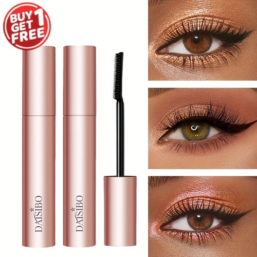 Waterproof Mascara 2-Pack Volumizing Lengthening Curling Long-Lasting Formula Brush Head Lash Extender Eye Makeup Tool for Women
