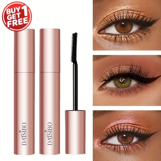 Buy One Get One Free 2pcs Waterproof Mascara, Volumizing And Lengthening, Brush Head, Extend Eyelashes, Gifts