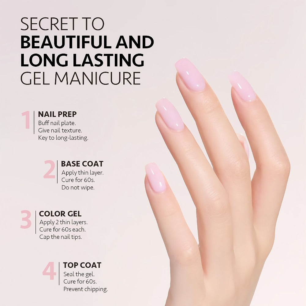 MISS MISIDY 0.54Oz Pink Gel for Nail Polish, 16Ml Soak Off Light Gel Polish for Nail Art at Home