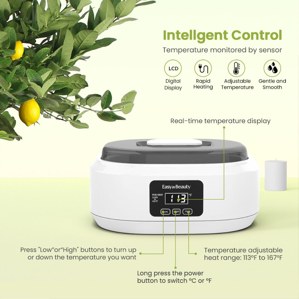 Paraffin Wax Machine for Hand and Feet, Touchscreen 3000ml Paraffin Wax Warmer with 6 Packs Wax (2.64 lbs), Paraffin Hot Wax Spa, Paraffin Bath for Home Use