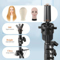 Wig Head Stand, Reinforced Mannequin Head Stand, Adjustable Wig Stand Tripod For Styling Cosmetology Hairdressing Training, Gifts For Women, Christmas Gifts(Mannequin Head Not Included)