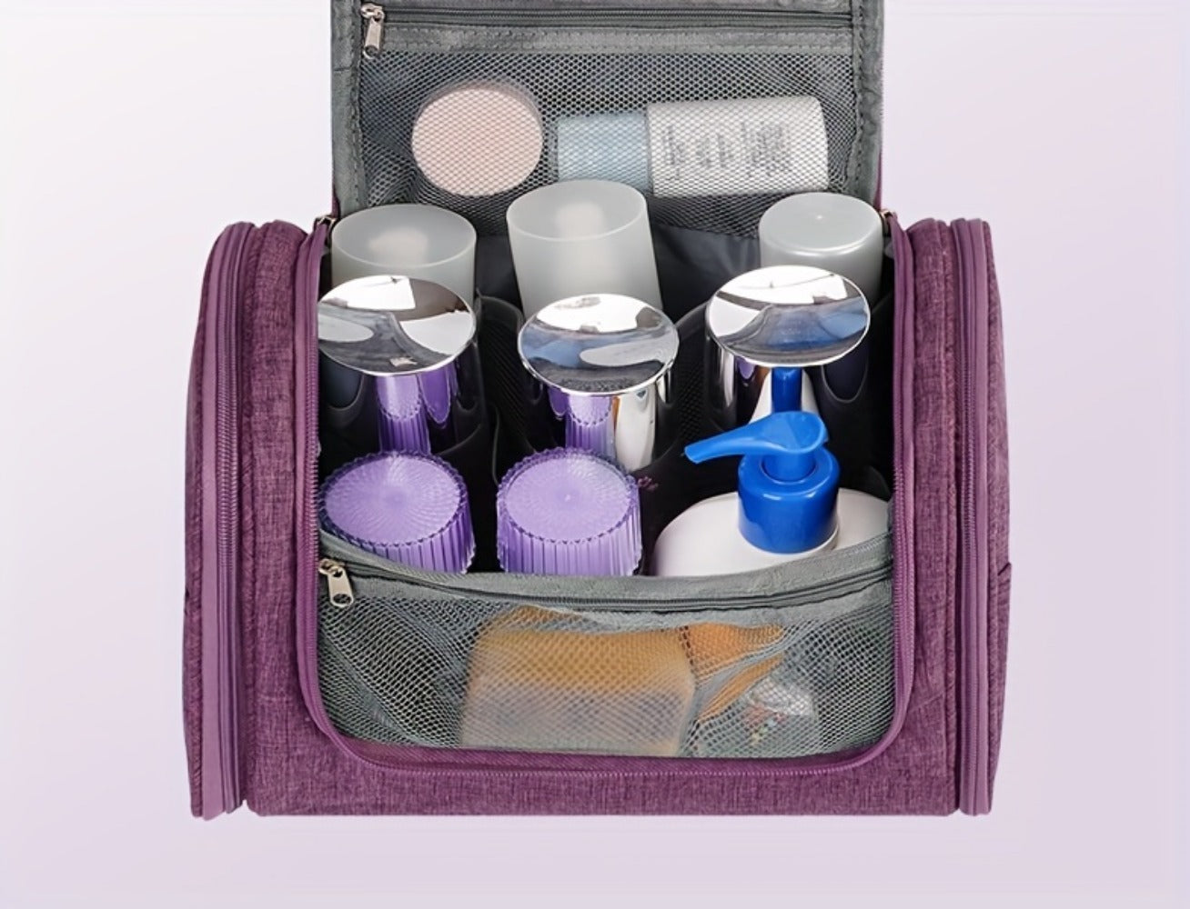Hanging Toiletry Bag Shower Bag With Hook Multifunctional Pocket Travel Cosmetic Makeup Organizer With Handle Bathroom Bag For Women And Men Toiletries Bag For Travel