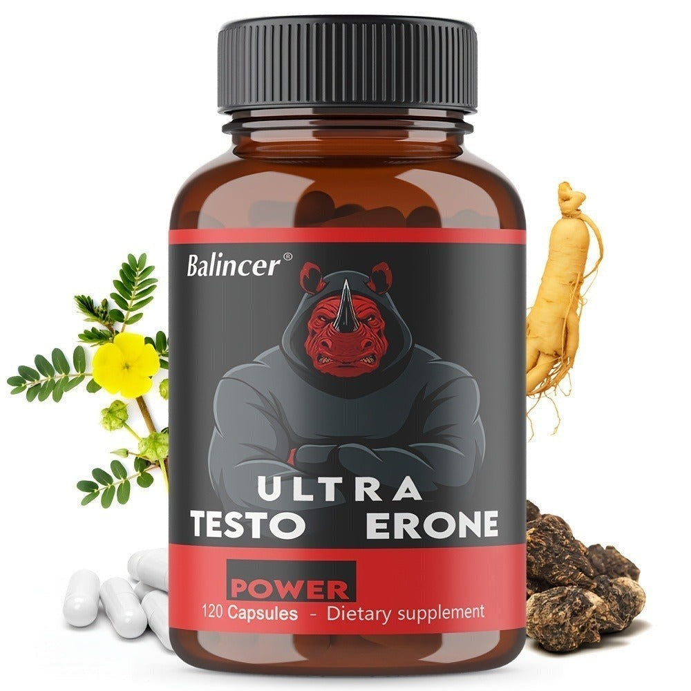 Natural Dietary Supplement Containing Ginseng, Maca, Saw Palmetto, Etc. - 120 Capsules