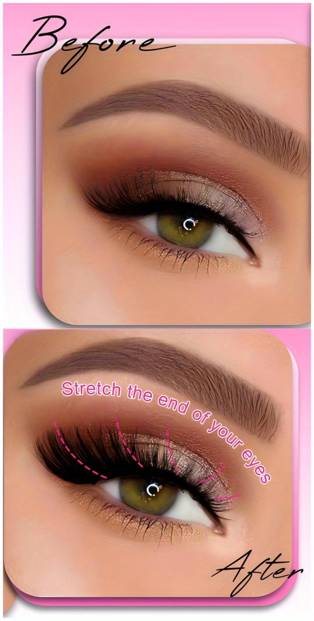 30pcs Long Cat Eye Lashes - Festive Gift Wispy, Lengthened, Voluminous, And Striking False Eyelashes for a Seductive Appearance - Reusable Strip Lashes for Stunning Eye Makeup