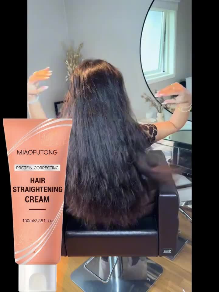 3.38oz Protein Straightening Cream - Moisturizing & Smoothing, Hair, Deeply & Strengthens Hair, Deep Hydration, Improves Frizz, Non-Greasy, Suitable for All Hair Types Valentine'S Day Gift