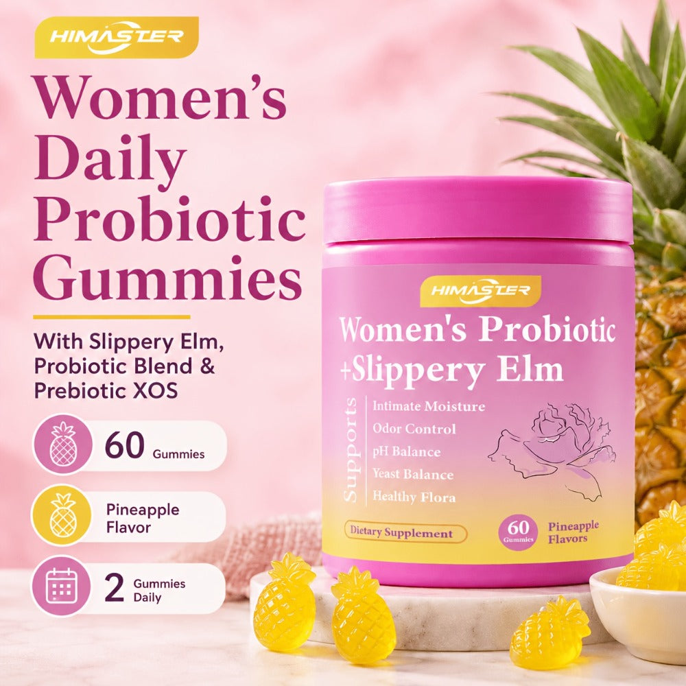 [Probiotic Gummies 60Ct] Women's Probiotic Gummies - 60 Count Hawaiian Pineapple Flavor, All-in-One Solution For Vaginal Health: PH Balance, Gummy Supplement, Natural Ingredients, Wellness Supplement, Active Lifestyle, Feminine Supplement, Active Women