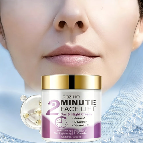 Face Lift Firming Day Night Cream Retinol Collagen Hyaluronic Acid Turmeric Vitamin C E Protein Moisturizing All Skin Types Alcohol Free 50g