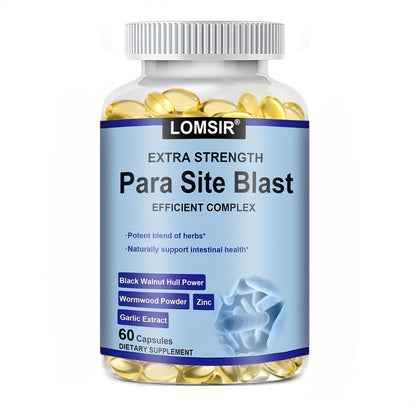 Colon Cleanse & Intestinal Health Supplement with Black Walnut Wormwood Powder & Herbal Extracts | Gut Detox Parasite Cleanse & Digestive Support | 60 Softgels 30-Day Supply