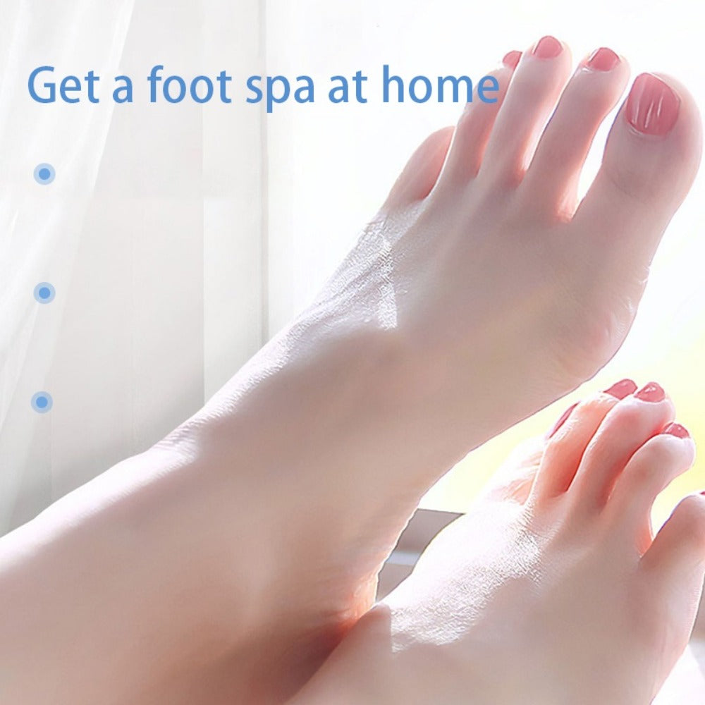 10 Pairs Goat Milk & Niacinamide Moisturizing Foot Masks - Enriched with Ceramides, Hyaluronic Acid, And Allantoin. Exfoliates, Helps Prevent Cracked Skin, Brightens, And Leaves Feet Soft And Smooth. Ideal for Foot Care.