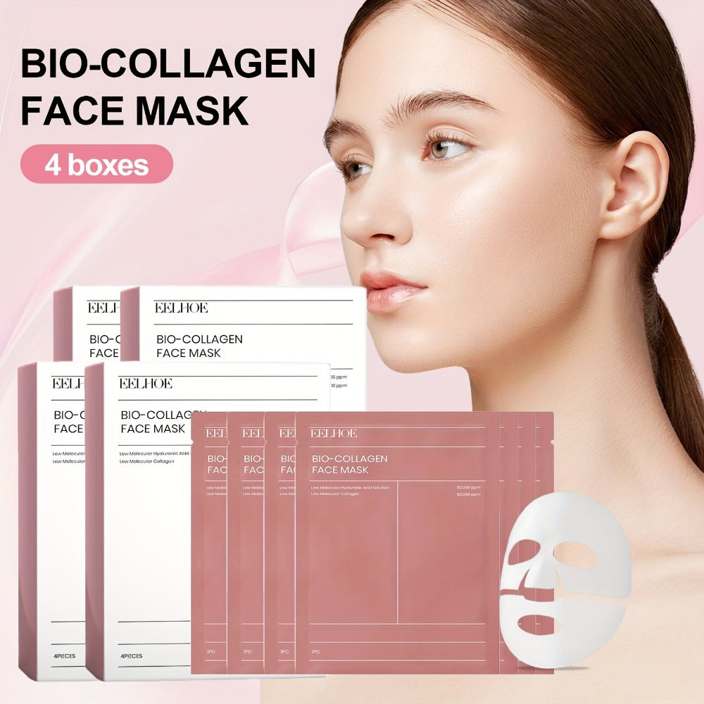 3 Boxes Of 12 Hydrating Masks Containing Glycerin, Hyaluronic Acid, Collagen, Deeply Hydrating And Moisturizing Facial Skin, Valentine's Day Beauty Tools Gift, Valentine's Day Gift for Her Beauty Kit (Pink)