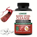 Blood Vessel Cleanse Capsules - Nattokinase Supplement with Gamma Oryzanol, Supports A Healthy Circulatory System - 60 Capsules