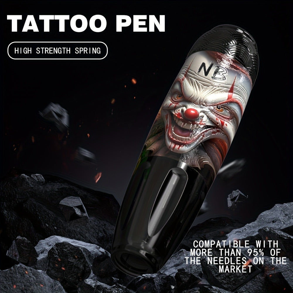 INKSOUL Wireless Tattoo Gun Kit with Rotary Tattoo Pen & LCD Screen - Cordless Tattoo Machine, Portable Tattoo Supplies W/ 1100mAh Battery, Needles & Ink Cartridges Suitable for Beginners and Professional Artists, Body Art Gift, Valentine's Day Gifts
