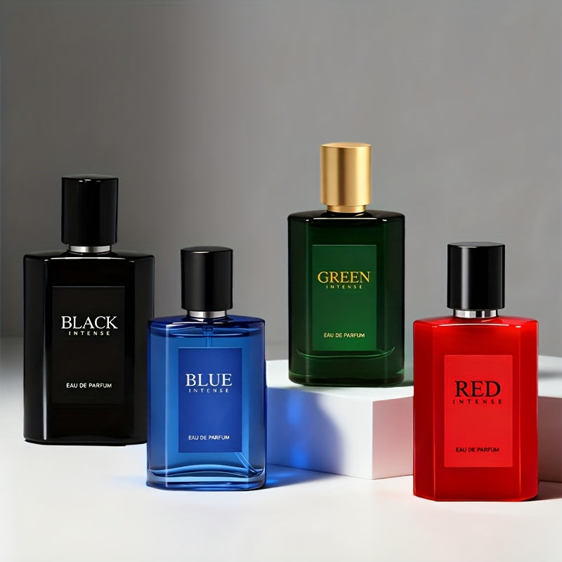 [Holiday Gifts] 4pcs Set, Men's Eau De Toilette Spray Gift Box, Long Lasting Fragrance, 4 Different Flavor, Perfect for Holiday Gifts, Dating, Daily Life, Parties, 0.85fl.oz/bottle