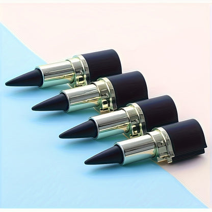 Waterproof Eyeliner Matte Black Cream 6-Pack, Anti-Smudge Long-Lasting Formula, Easy Apply Beginner-Friendly Eyeliner Pen Set for Precise Lines