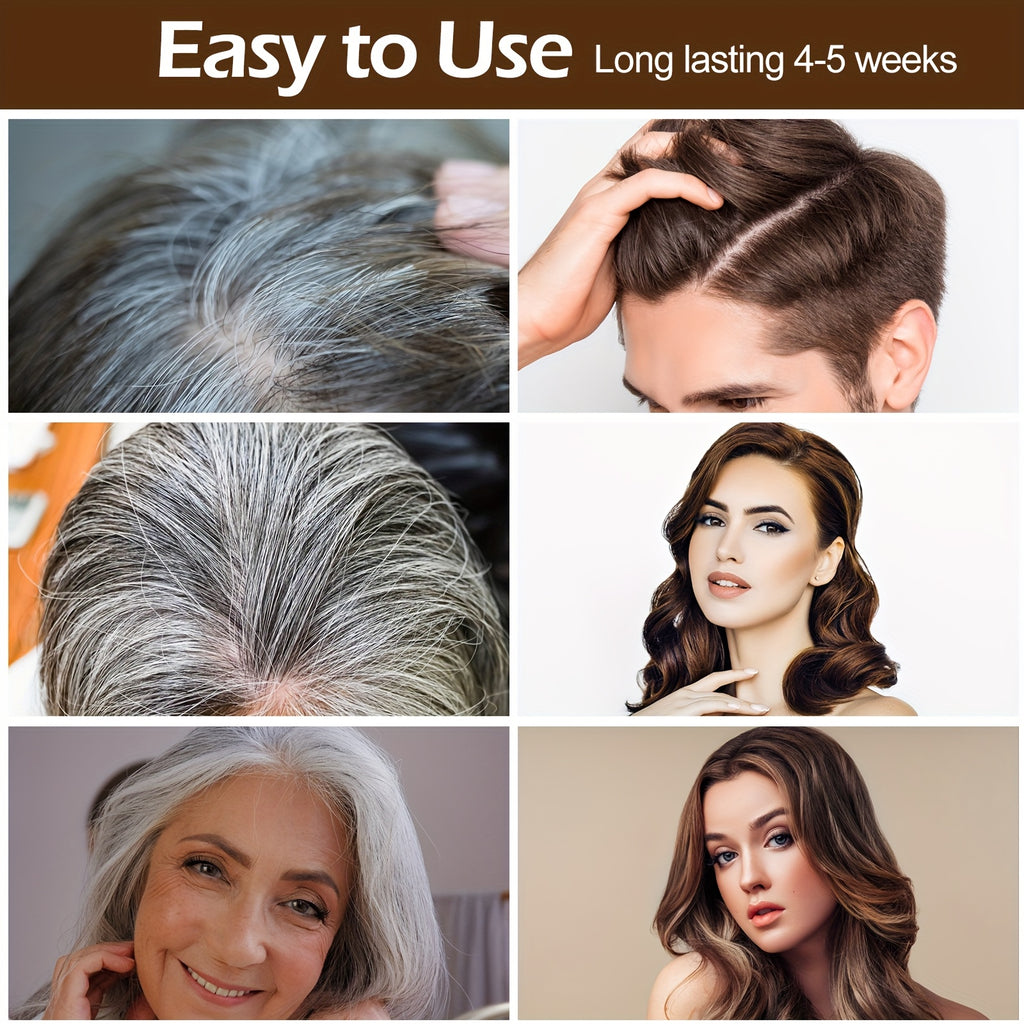 2pcs Hair Dye Shampoo For Grey Hair, 16.91oz Herbal Natural Hair Dye 3 In 1, Instant Hair Colour Shampoo, Plant Squalene Hair Shampoo, Hair Dye Hair Color Shampoo Coloring In Minutes For Women Men
