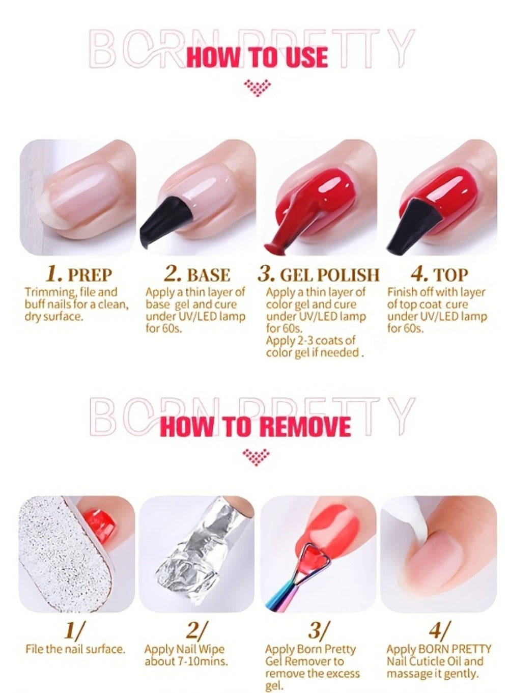 BORN PRETTY 0.34oz Jelly Gel Nail Polish Pink Nude Transparent Skin Color Soak Off LED Jade Nail Art Semi Permanent Varnish