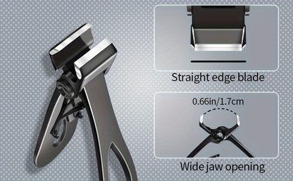 Toenail Clippers Set Heavy Duty for Thick Nails Wide Jaw Opening Straight Nail Clipper Angled Nail Clipper and Nail File Large Nail Clippers for Men Seniors Women Ingrown Toenail Tool