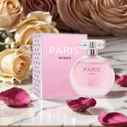 Paris Lady Women's Perfume Spray 3.4 oz — Sweet Fruity Gourmand Fragrance | Soft Woody Musk Base | Long-Lasting Elegant Scent for All Skin Types | Gift for Her