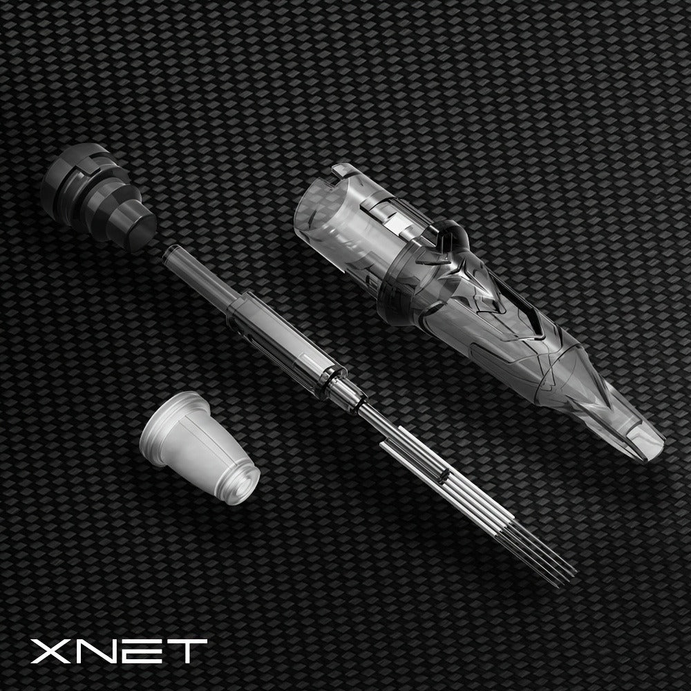 XNET Mixed Gray Premium Ink Cartridge Needle, Disposable Safe and Independent Packaging, 3, 5, 7, 9RL Circular Lined Ink Cartridge Needle