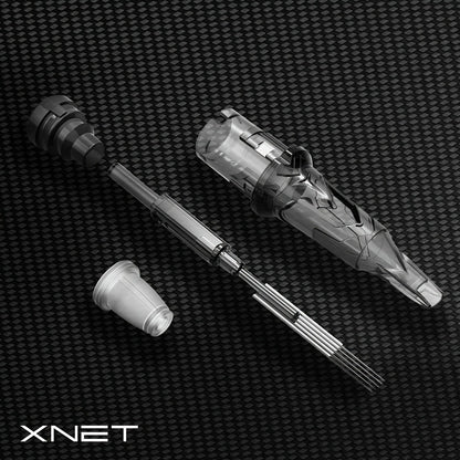 Tattoo Cartridge Needles Mixed Sizes Set — XNET X-RAY Round Liner Round Shader Curved Magnum, Safety Membrane, EO Gas Sterilized, 316L Stainless Steel, 20pcs/Box