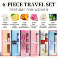 6pcs Travel Set, Women'S Eau De Parfuma Spray, Long-Lasting Fragrance, 6 Different Flavors, Perfect for Holiday Gifts, Dating, Daily Life, Parties, 1.18 Fl Oz/Bottle