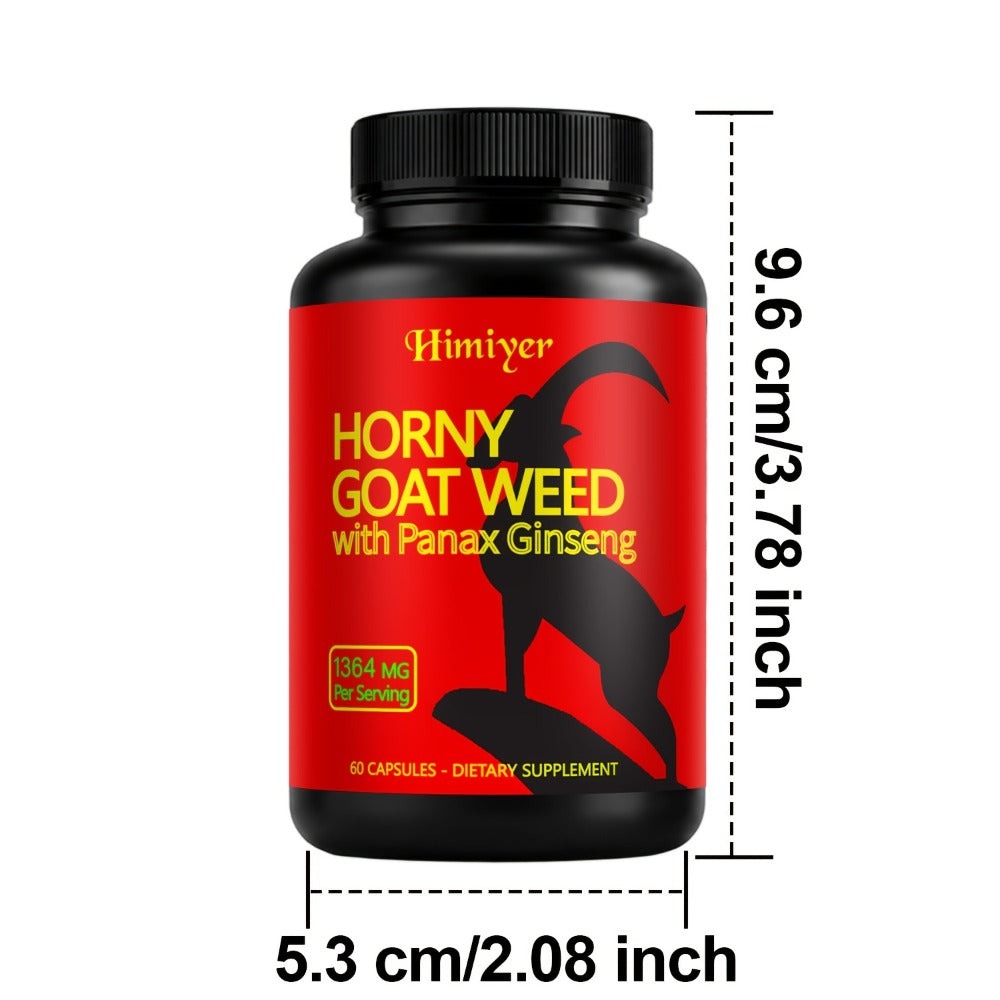 2 Packs Horny Goat Weed Complex, Horny Goat Weed Complex, Featuring Precious Ingredients Like Tongkat Ali And Ginseng, Awaken Vitality And Help You Show Confidence