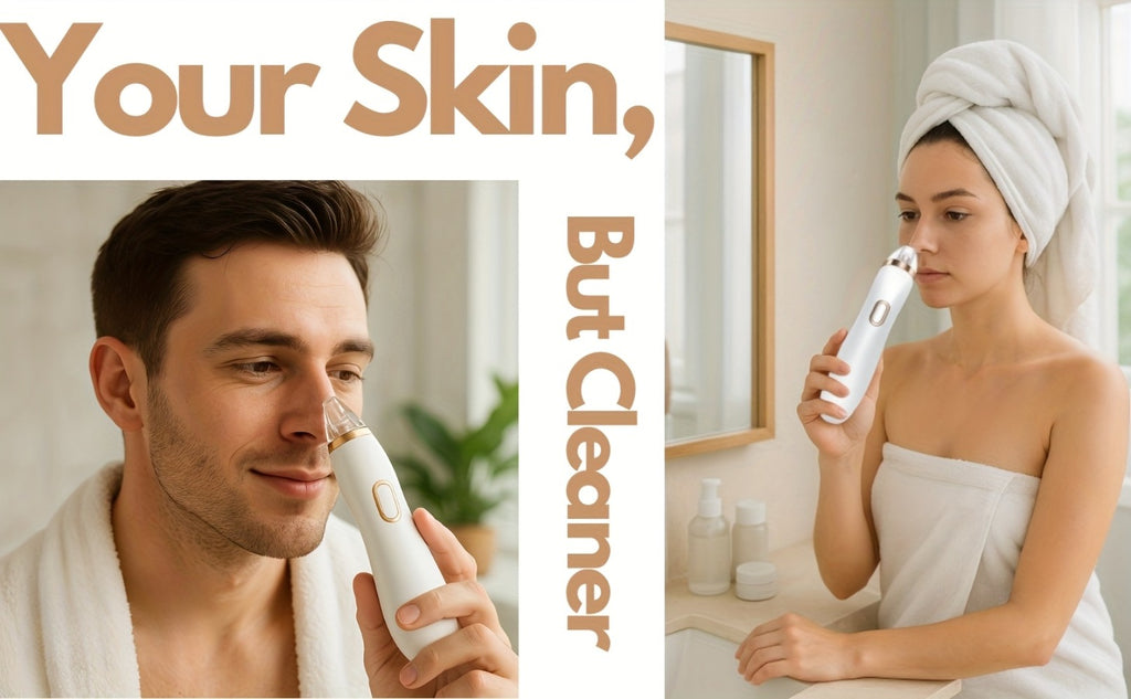 Blackhead Remover Vacuum, Pore Cleaner with 5 Adjustable Suction Power Levels and 4 Different Probes, Rechargeable and Portable, Ideal Gift for Men and Women