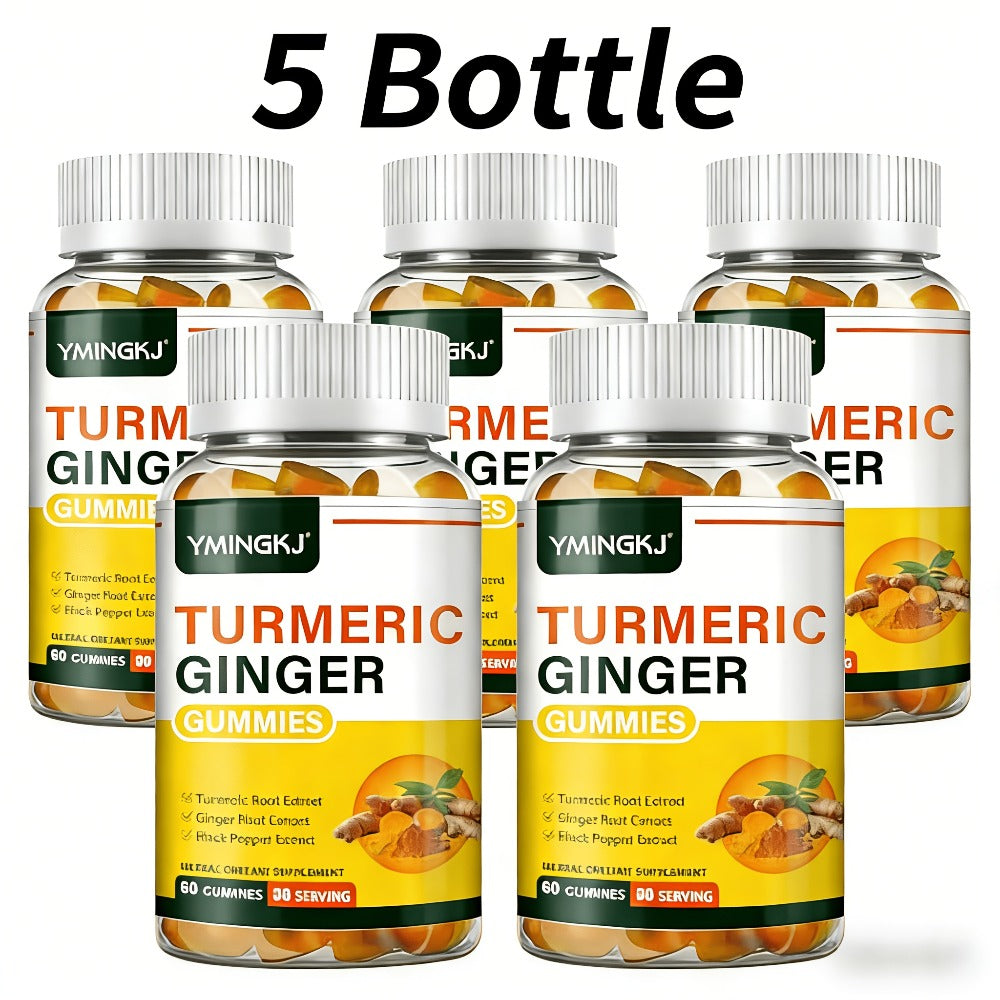 1 Bottle Containing 60pcs High Quality Turmeric Gummies It Contains High Quality Turmeric Black Pepper And Mint It Is A Turmeric Supplement with High Absorption Beneficial for Health
