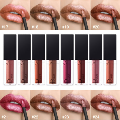 Metallic Lip Gloss High Gloss Long-Lasting Non-Stick Lip Plumper Glossy Lipstick for Women Portable Party Date Daily Makeup Gift 11 Shades